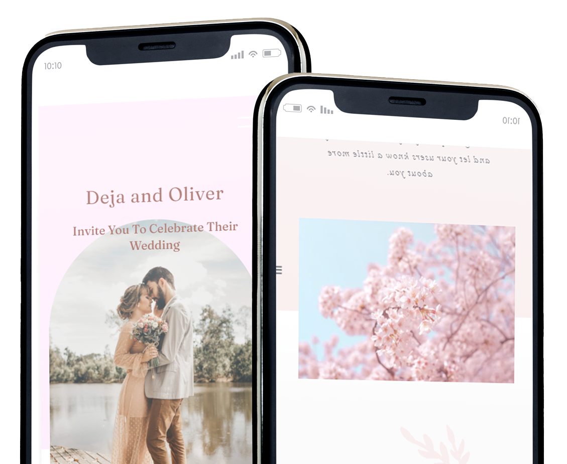  responsive  wedding website for mobile